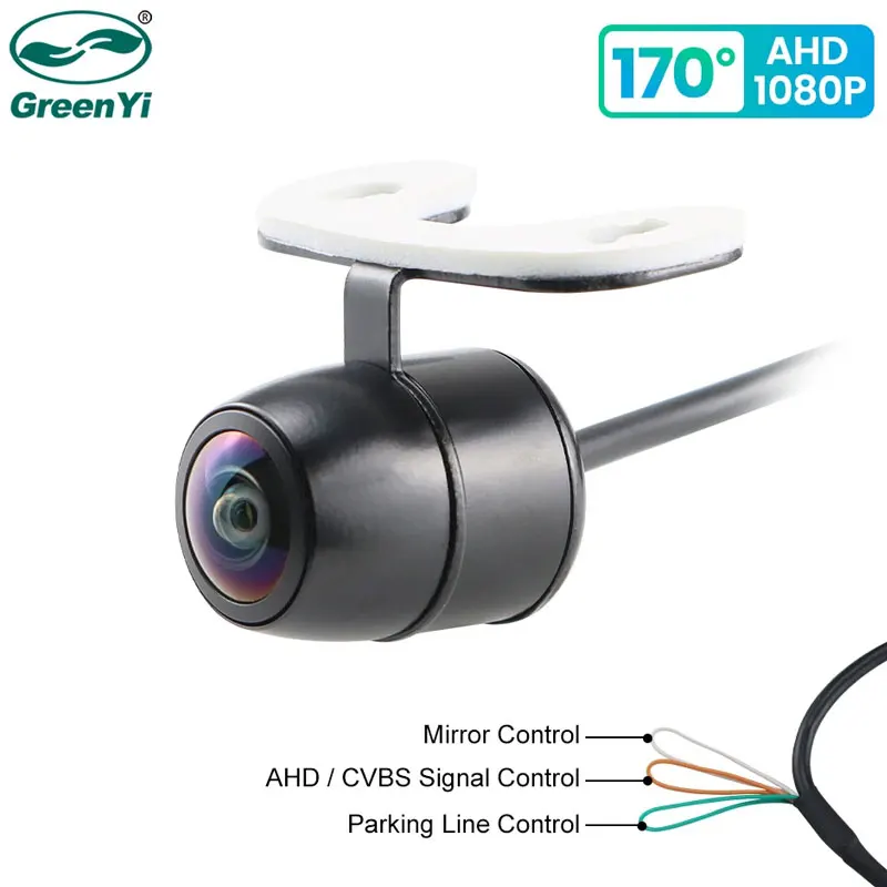 GreenYi AHD1080P Car Rear View Back Up Camera 170° Fisheye Golden Lens Full HD Night Vision Vehicle Reversing Front Cameras G300