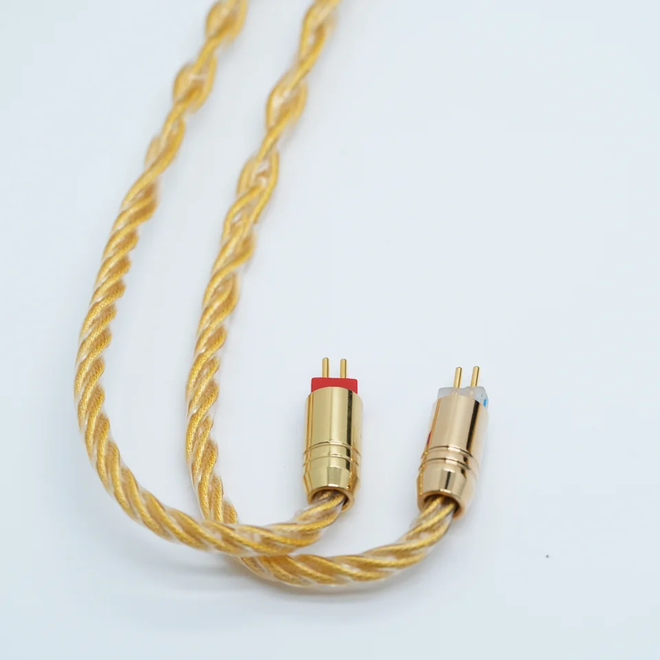 XINHS Y16 7N 単結晶銅金メッキ IEM ケーブル