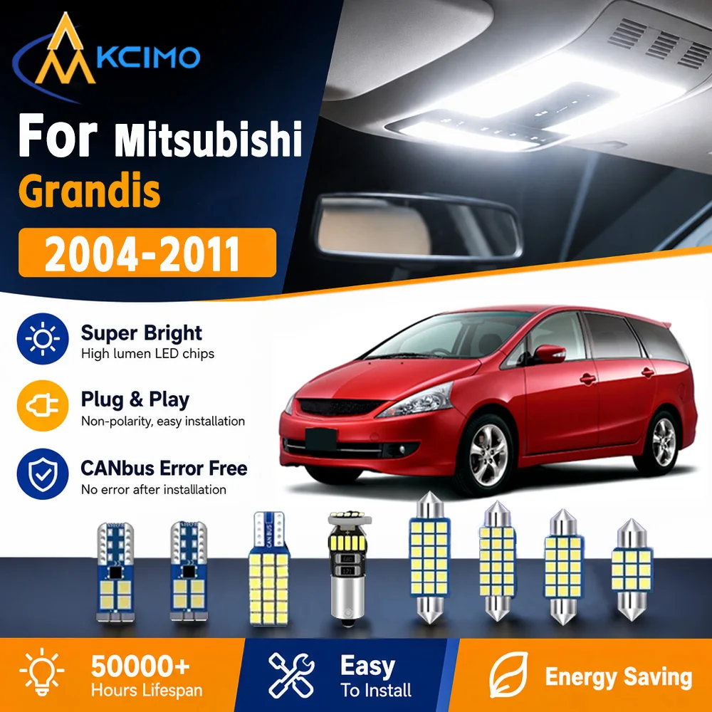 KCIMO 2 Colors LED Interior Light Kit For Mitsubishi Grandis 2004-2011 Plug And Play Cabin Door Dome Lamp Auto Accessories