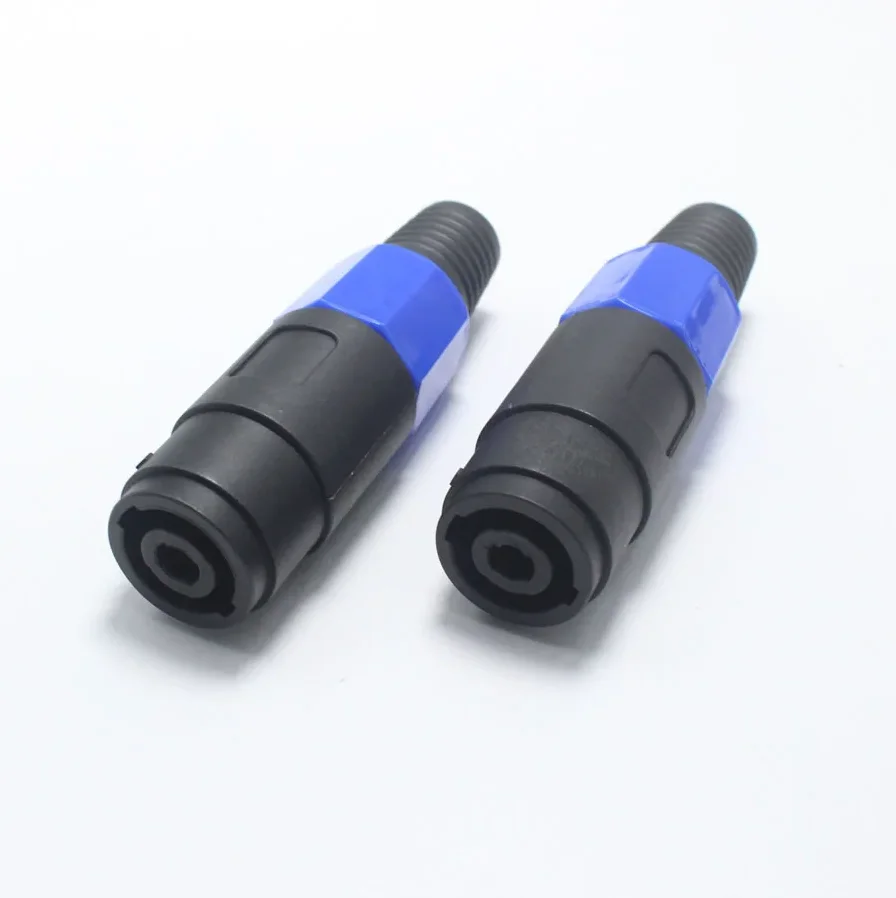 1PCs Speakon NL4FC 4Pin Locking Amp Speaker Connector Adapter Long Tail Professional  XLR 4 pole Audio Cable Female Socket