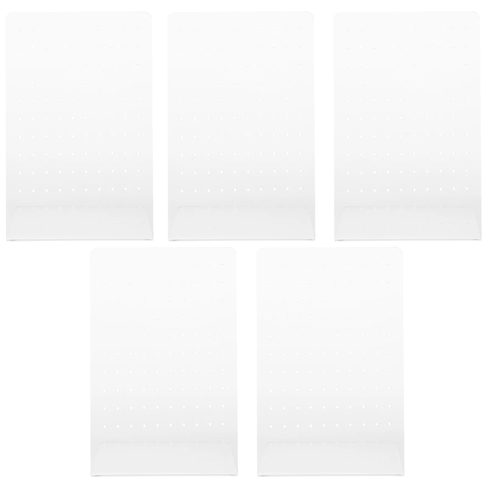 

5pcs Acrylic Jewelry Rack 120 Holes Earring Holder Organizer Girls Storage Display Stand Home Decor Accessory