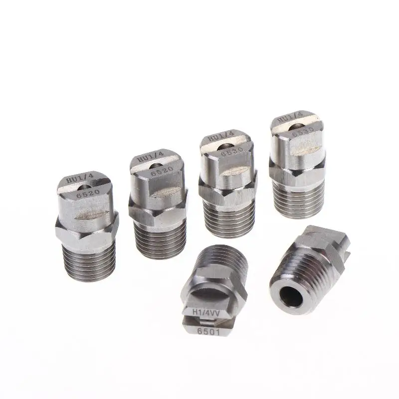 

Hot 2PCS BSPT High Pressure Flat Fan Nozzle 65 Degree HVV Water Spray Nozzle For Cleaning