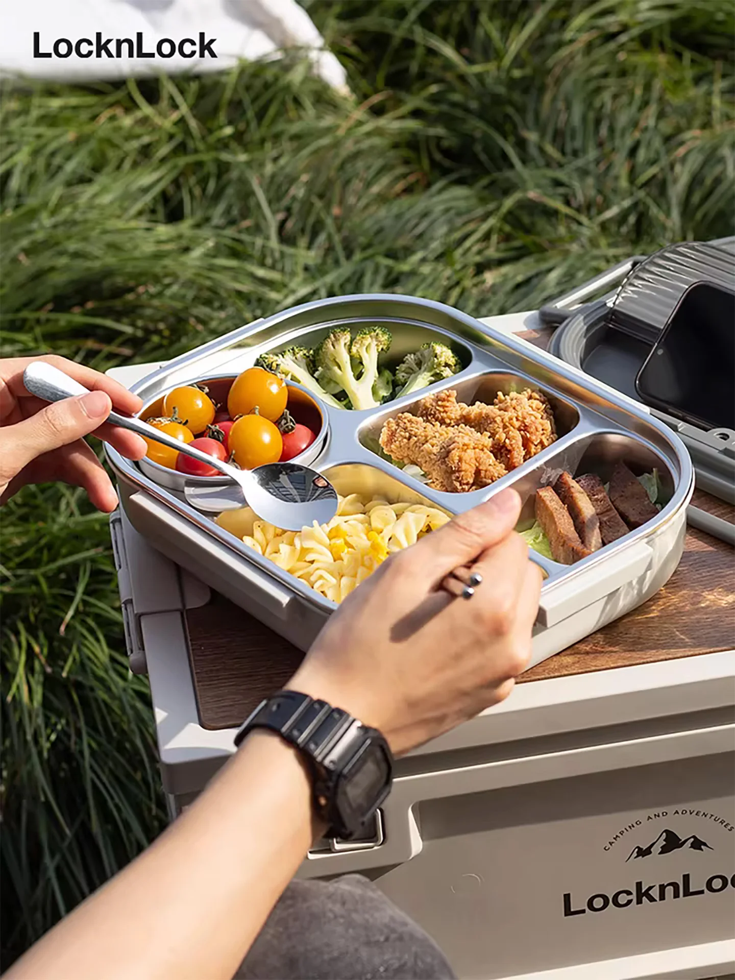 

Large Capaci Stainl Steel Lunch Box Divided Carent Adult Student Office Workers Special Use Insulated Bento Box