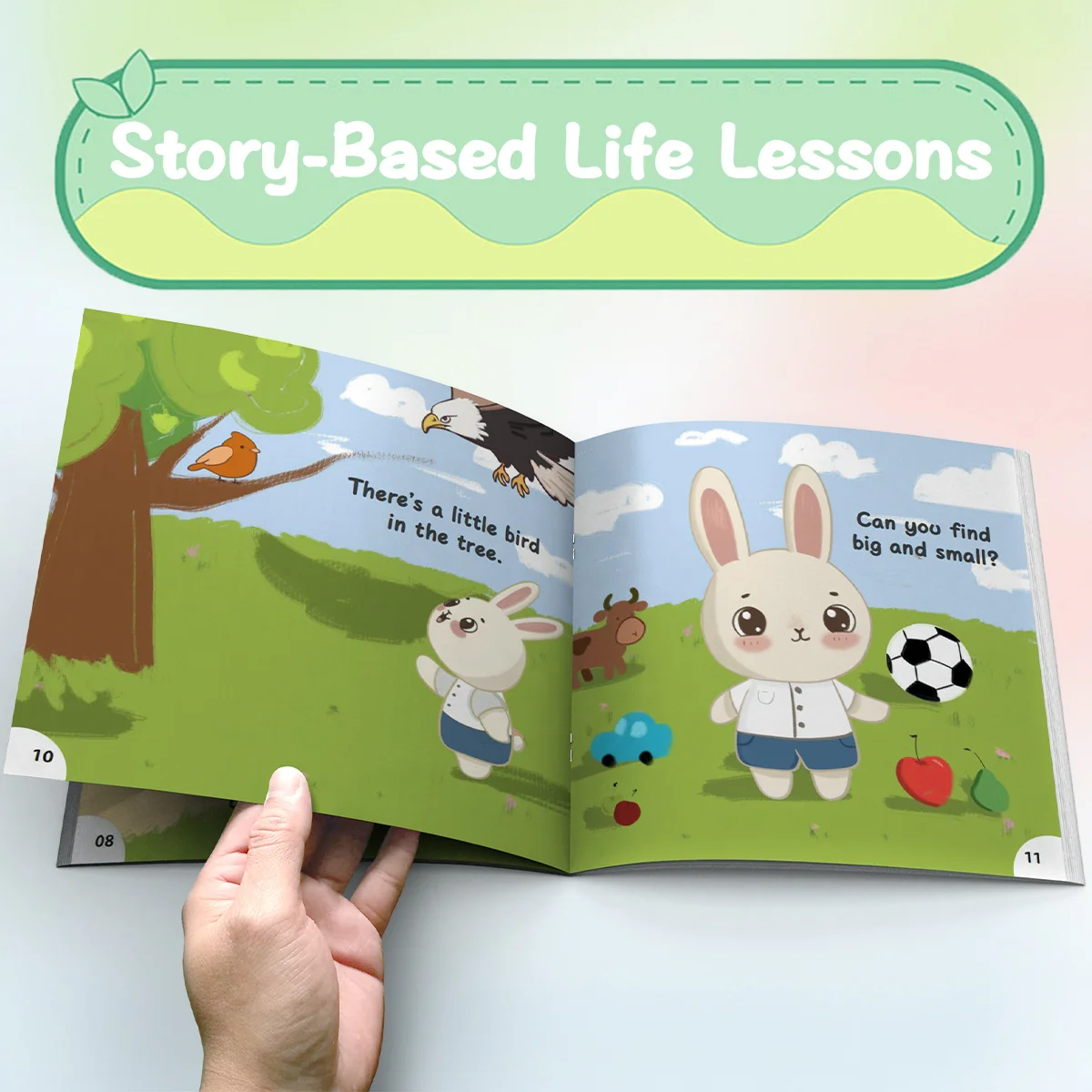 Big & Small Day, Bunny’s Playful Adventures in Size: a cheerful, hands-on romp through big and small things with matching games