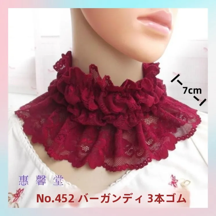 gola-falsa-feminina-elegante-de-renda-estilo-lenco-vermelho-vinho-versatil-protecao-e-aquecedor-de-pescoco-peca-interna-resistente-a-sujeira