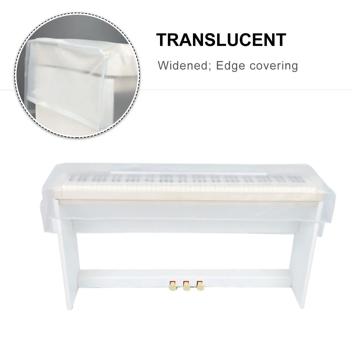 

Dust Cover Protector Clear Piano Accessories Key Ergonomic Digital Musical Instrument