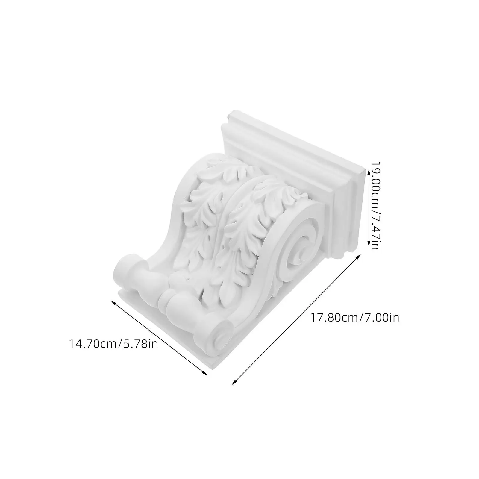European Style PU Beam Corbel Ceiling Decorative Support French Carved Corbel Elegant Ceiling Corner Ornament Indoor Outdoor