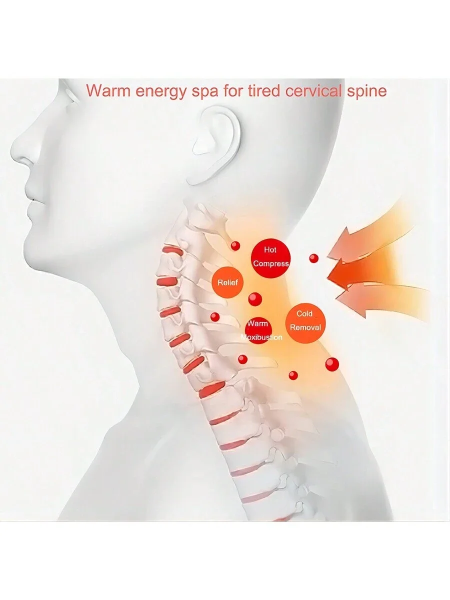 กายภาพบําบัด PULSE ประคบร้อนคอ Protector MINI แบบพกพาคอนวดจี้แขวนคอปากมดลูกเครื่องมือกล้ามเนื้อ Rela