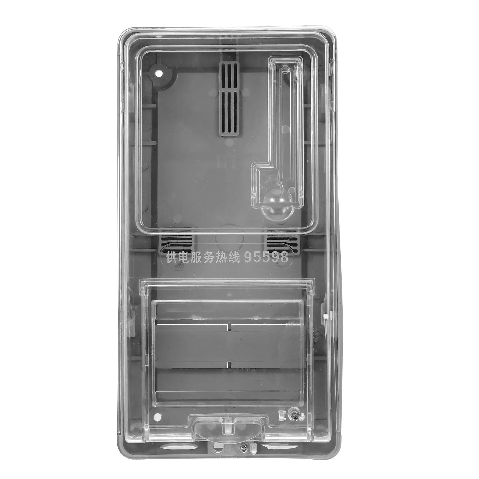 Household Transparent Electric Meter Box Clear Pc Plastic Waterproof Installation Easy Electrical Case Weatherproof Outdoor