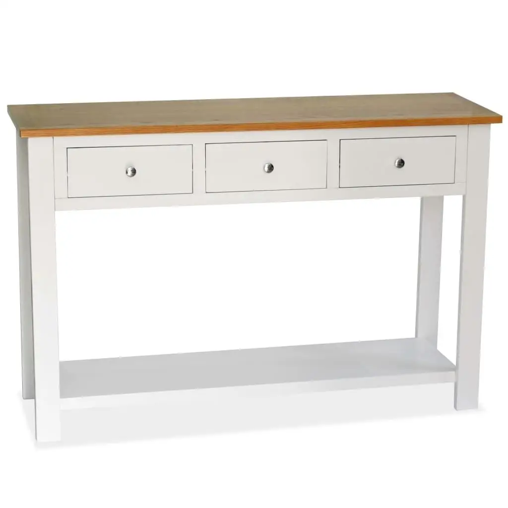 

46.5” Solid Oak Console Table - Elegant Design 30.3” Height, 13.8” Depth - Perfect for Home Décor