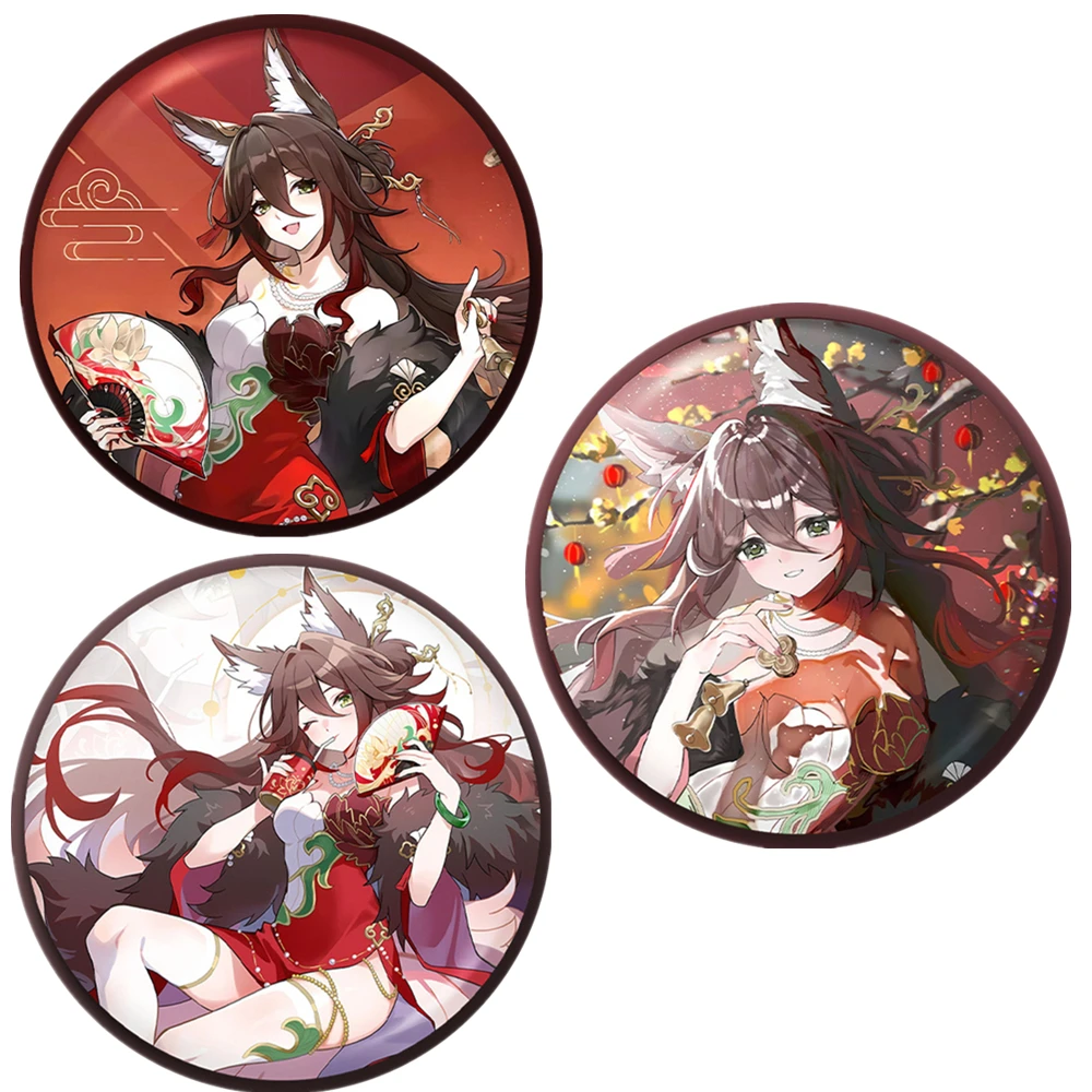 58mm Gioco Honkai:Star Rail Tingyun Fugue COSTUME Cosplay Distintivo Pin SPTE Spilla in banda stagnata Prop
