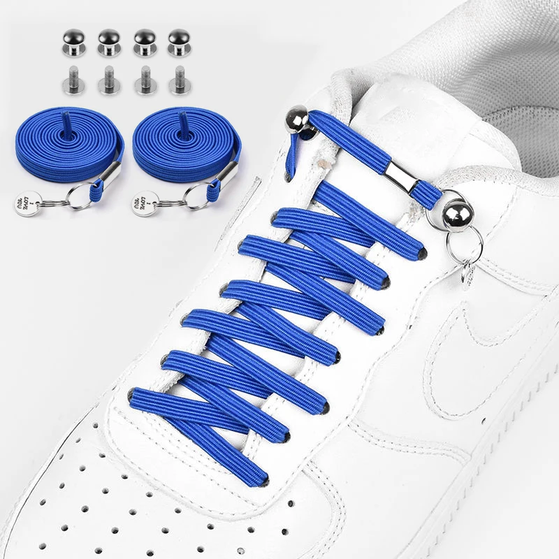 

Old Man And Child No Tie Shoe Laces Elastic Shoelaces Flat Of Sneakers Quick wear in 1 second Lazy Shoelace 24 Colors