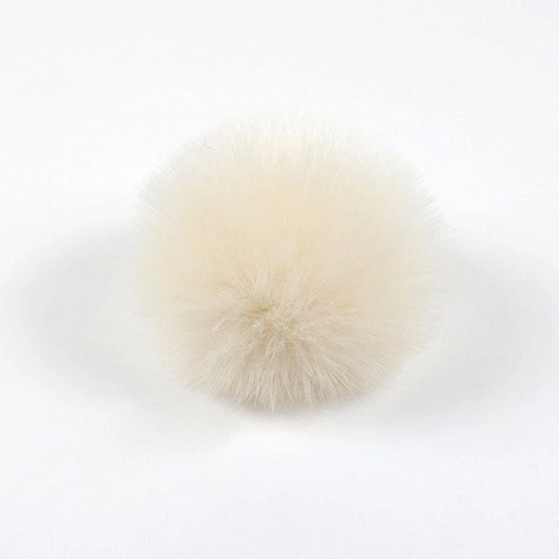 J15U 2 قطعة/المجموعة 14 لون 8 سنتيمتر لتقوم بها بنفسك كرة بوم بوم منفوش مع حلقة مرنة قوس قزح الصلبة Co #3