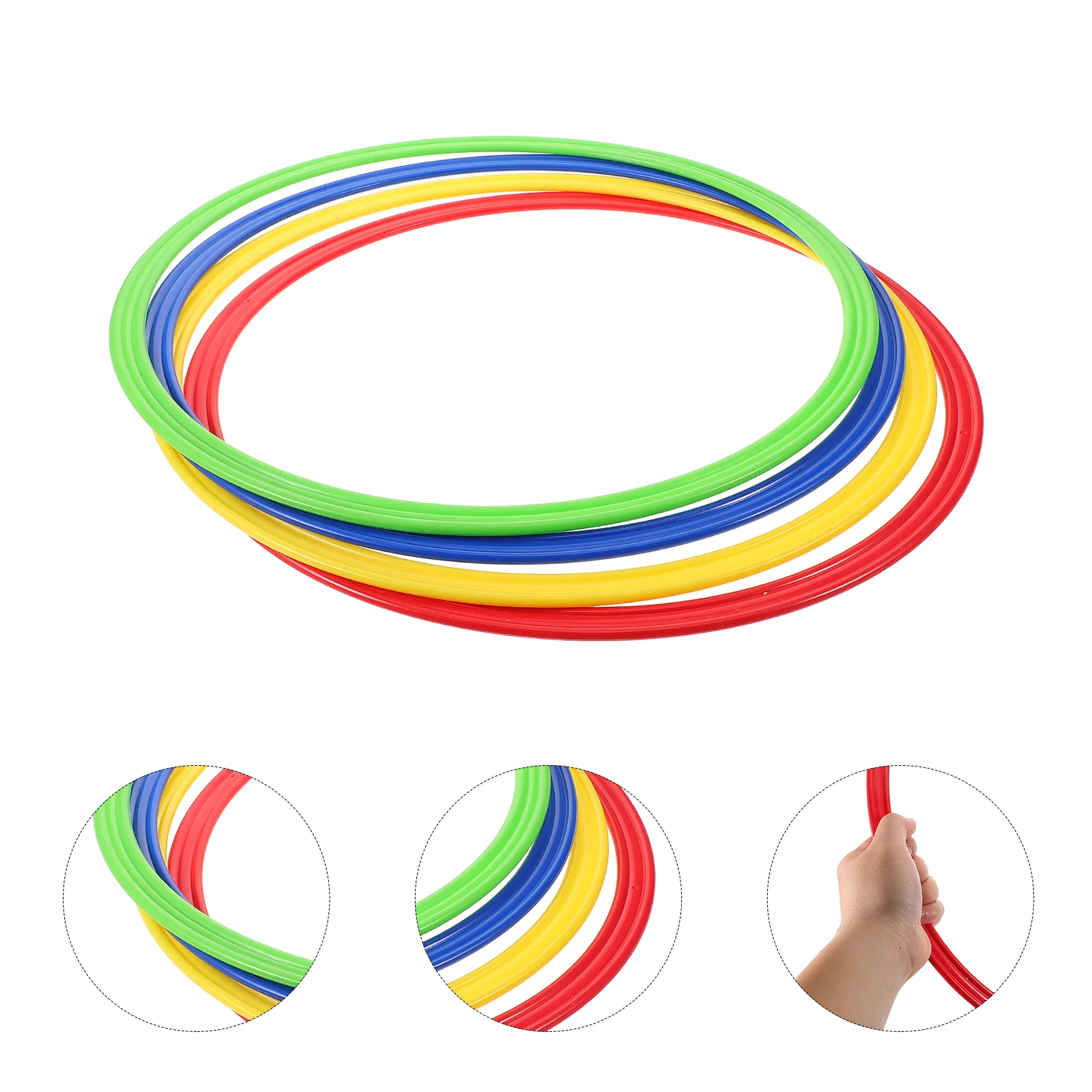 4 Pcs Football Training Ring Soccer Exercising Agility Squares Equipment Sport Practice Rings for Daily