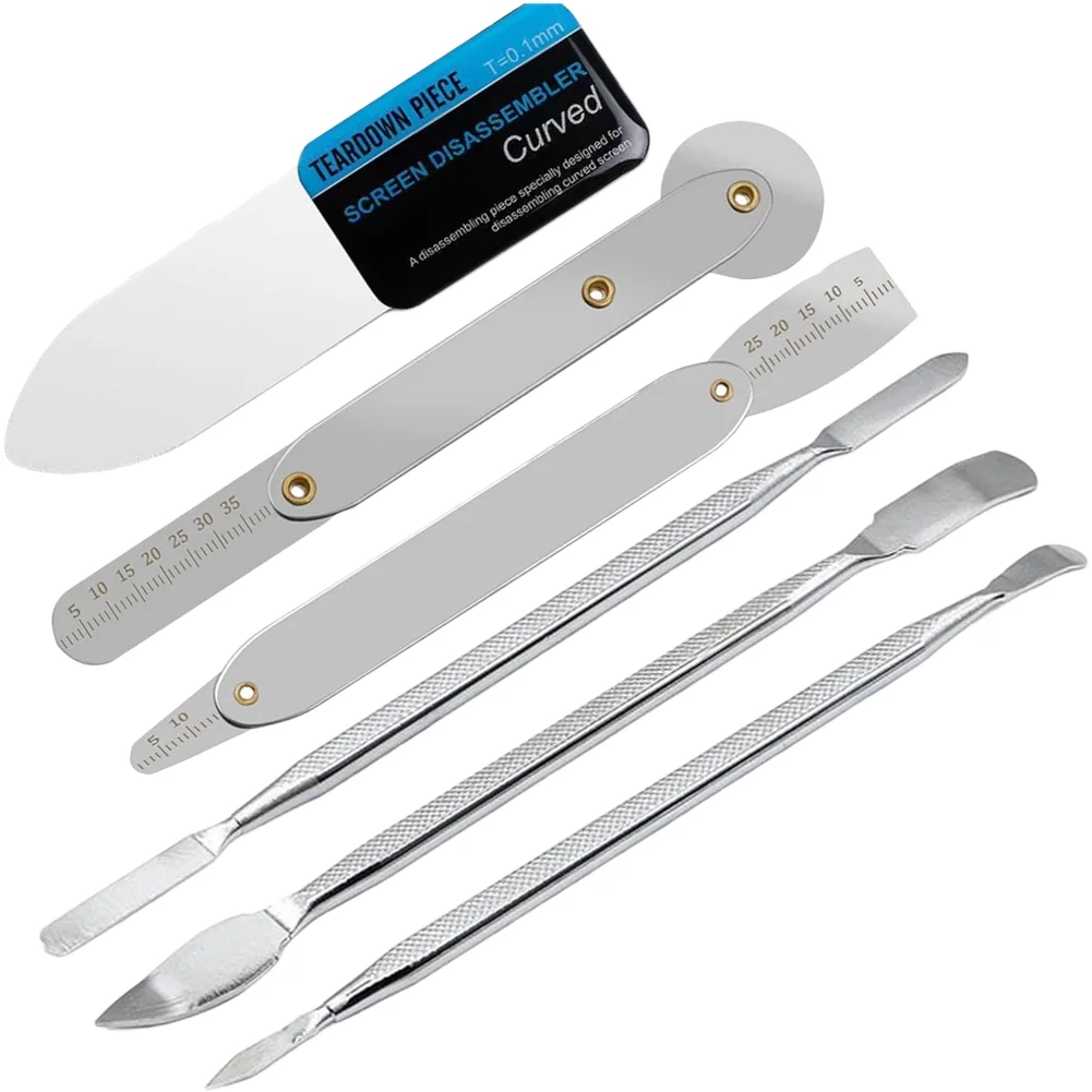 Metal Tool Kit 6 pcs for Electronic Device Disassembly Including For Laptop Phone Tablet and Desktop Computer Repair