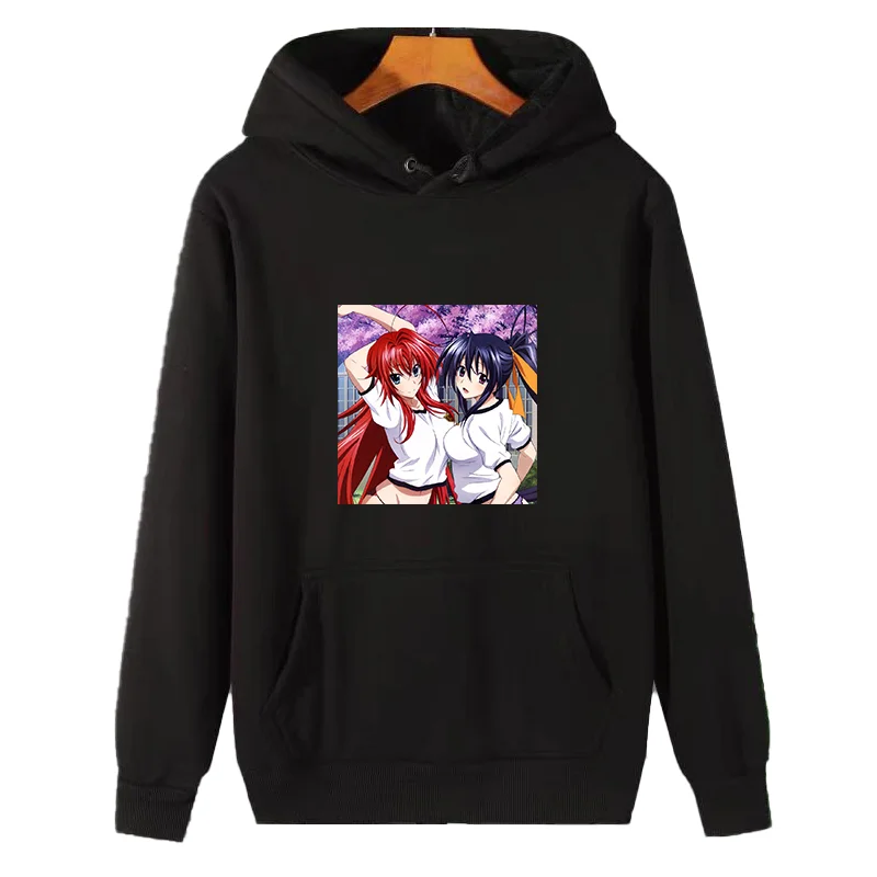 Akeno Himejima Rias Gremory Highschool Anime Hentai Girl Graphic Hooded Shirt Thick Sweater Hoodie Hooded Shirt Fleece Hoodie