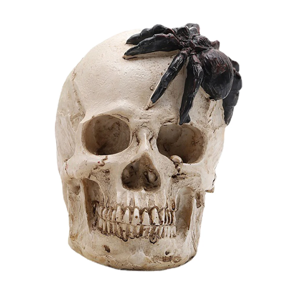 

Skull Lamp Halloween Light Decor Resin Home Horror Haunted House LED Statue Table Bar Party Indoor Lighting