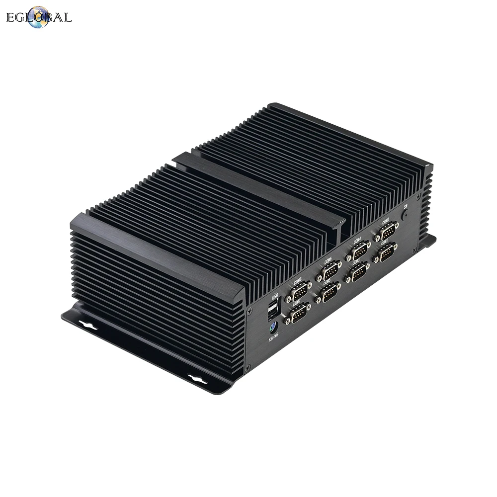 EGLOBAL-Mini PC industriel Windows 10, i5, 1235U, i7, 1255U, 8COM, RS232, RS485, RS422, 3LAN, 2DDR5, 2NVcloser, SSD, GPIO, HDMI, DP, PC sans ventilateur