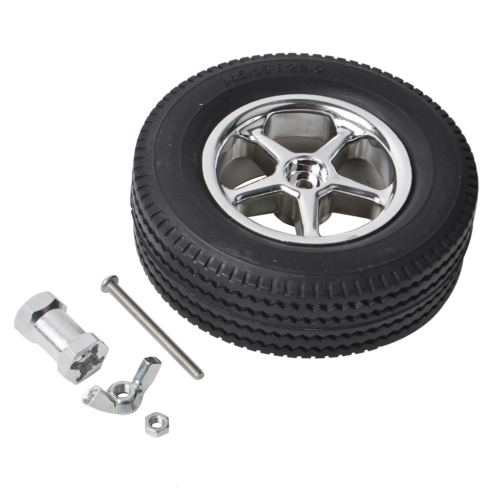 Rear Mount Spare Tire Rack W/Tires for Tamiya BBX BB-01 Chassis 1/10 Off Road Buggy Upgrade Parts