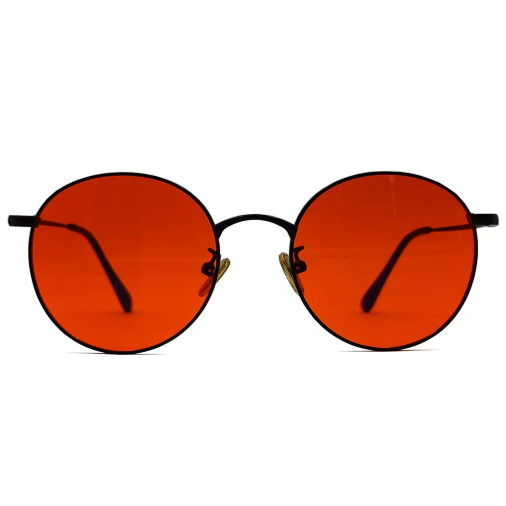 Red Lens 100% Blue Light Blocking Eyewear 100% Green Light Glasses Sleep Better Orange Amber Computer Glasses