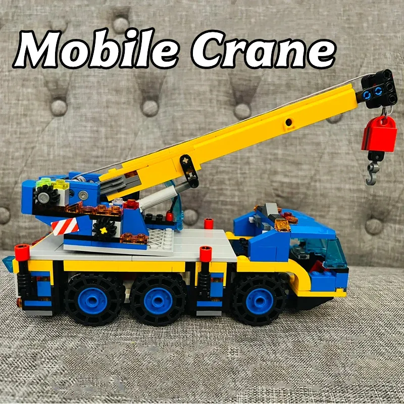 Set di mattoni compatibili Serie City Building Blocks Mobile Gru a sei ruote Tecnologia Sollevamento auto Giocattoli per bambini Regalo 60324