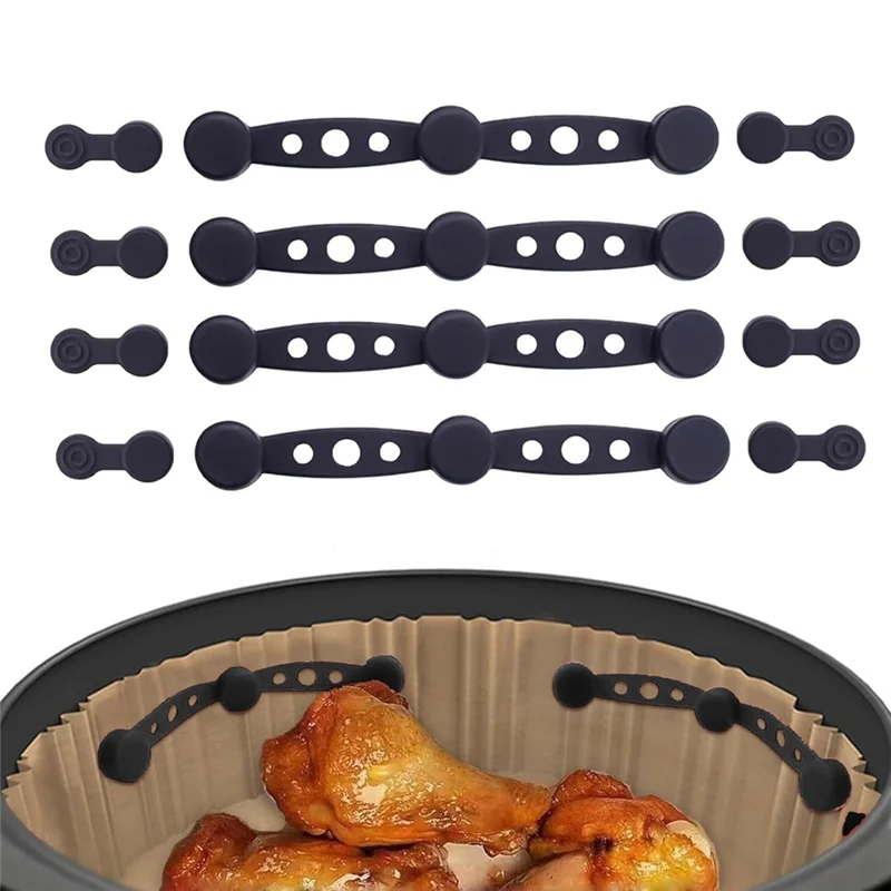 

Air Fryer Magnet Silicone Buckle For Holding Down Air Fryer Paper Lock Disposable Liners Safely & Prevent Paper To Burn