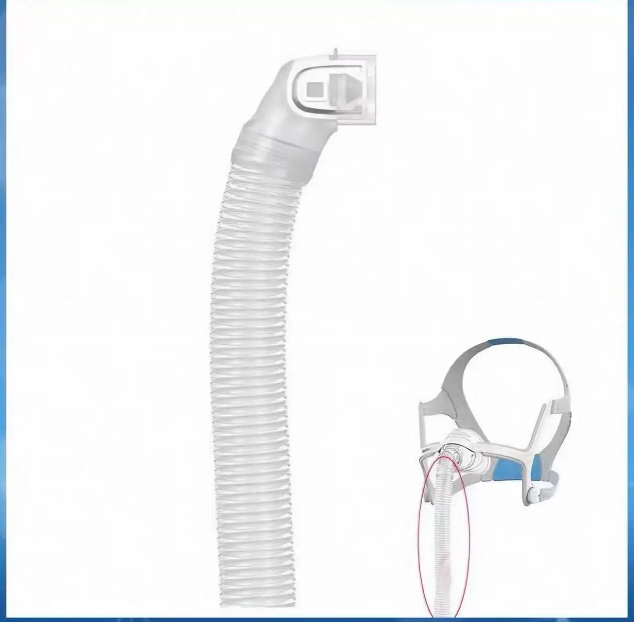 Compatible with ResMed AirFit N20 Nasal Mask, CPAP Original Dedicated Nasal Mask Tube, Brand New Accessories - view 6