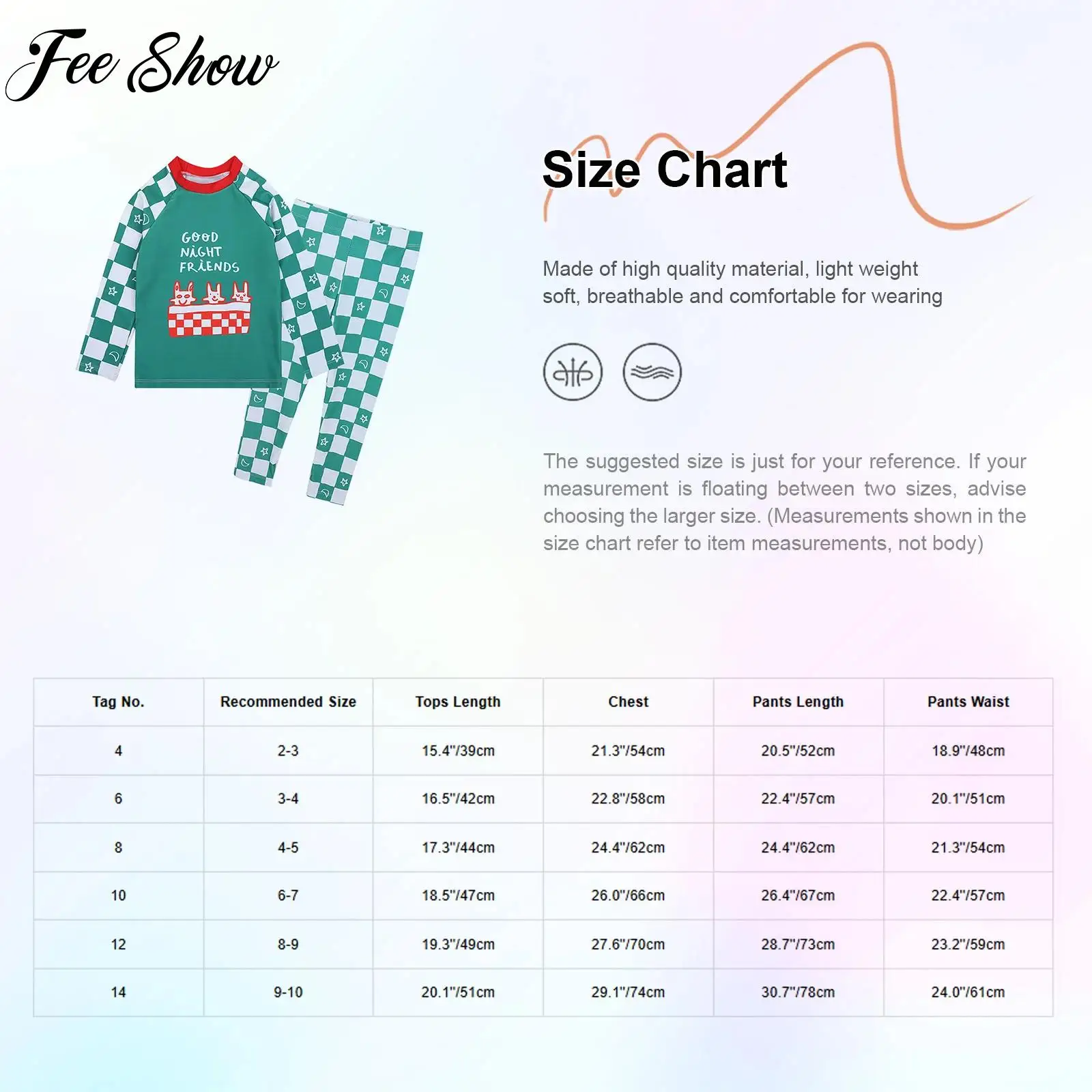 Boys Girls Two-piece Swimsuit Kids Cute Print Tops with Checkered Pants Swimsuit for Swimming Beach Water Park Pool