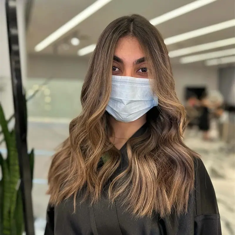 

Glueless Ready To Wear Daily Party Cospaly Use Ombre Chestnut Brown HD Invisible Synthetic Lace Front Wig Small Large Size Cap