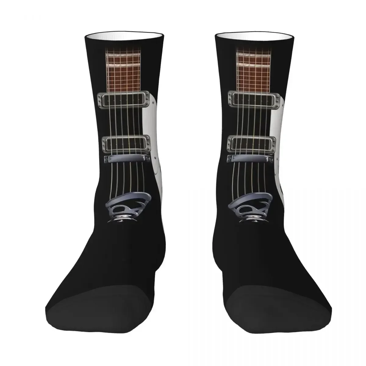 RICKENBACKER STYLE GUITAR DIGITAL ILLUSTRATION Socks Harajuku Soft Stockings All Season Long Socks Accessories for Unisex Gifts