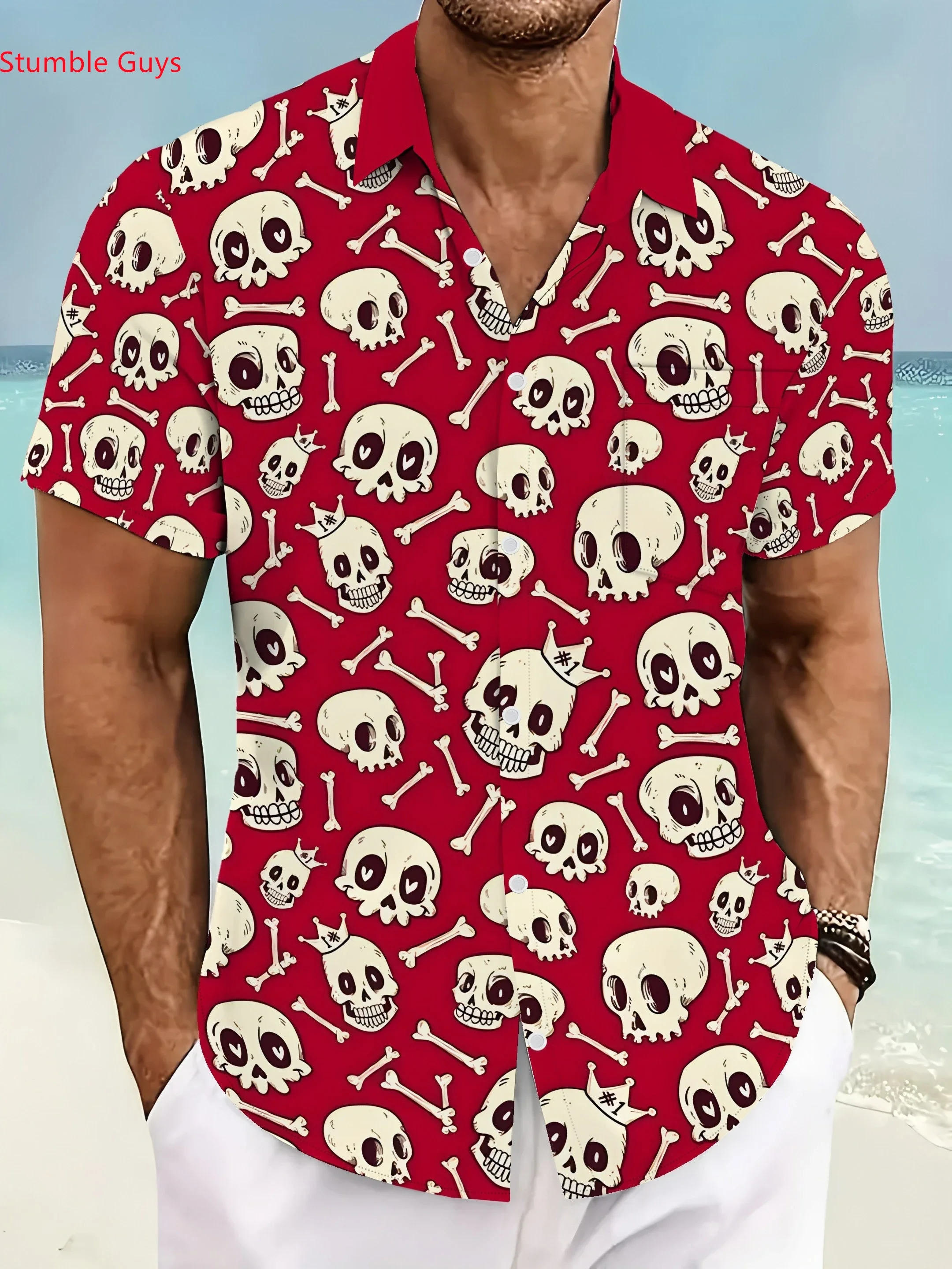 

Summer Tropical Beach Outfit Shirt For Men CasualMan Women Short Sleeve Hawaiian Fashion Print Lightweight Tops