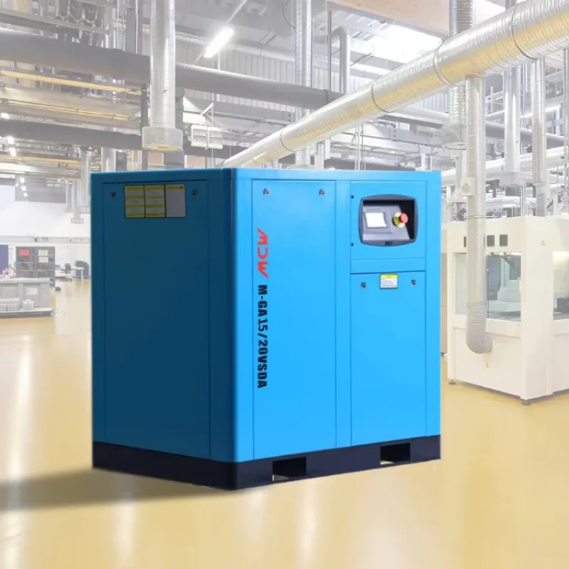 HIGH QUALITY Cutting Industry 15KW/30HP 220V Permanent Screw Air Compressor Air Flow 1.4m³/min Energy Saves CE Certificate