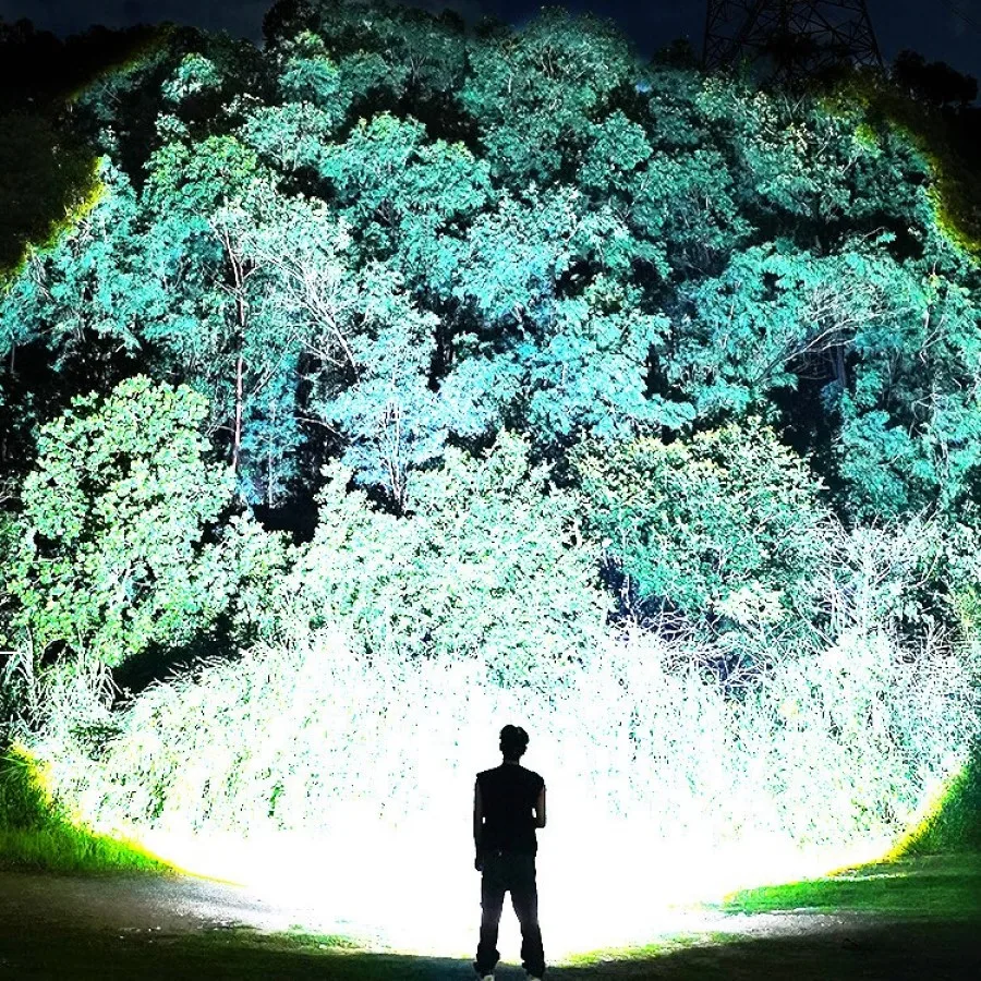 2000W Most Powerful LED Headlamp Super Bright Waterproof Head Flashlight Long Range 6000M Tactical Head Torch Fishing Headlight