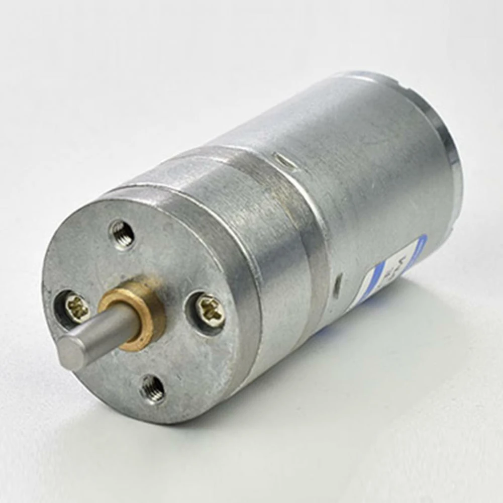 JGA25-370 12V Geared Motor DC Motor Electric Gear Motor High Torque 22/ 26 /35 /58 /77/133/171/281/646 /1360 RPM