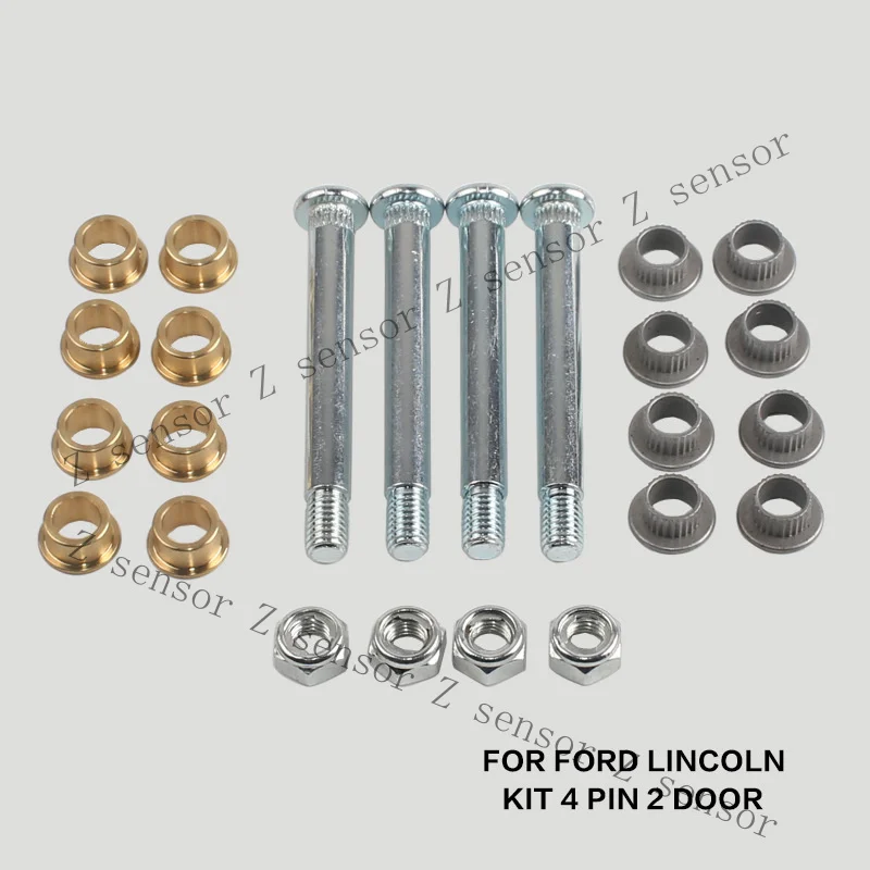 Z+ 4Pcs Front Door Hinge Pin  Bushing Kit for Ford Ranger Econoline 2-Door 9020226