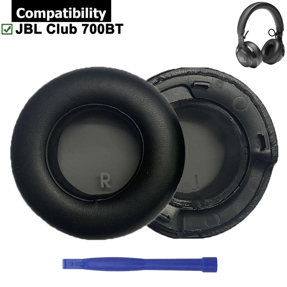 Almohadillas de repuesto para los oídos, piezas de reparación para auriculares inalámbricos JBL Club 700BT, 1 par