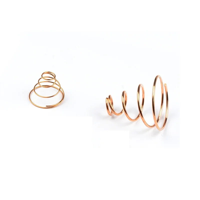 Phosphorus-Copper Compression Tower Spring Electricity Accessory Part Wire Diameter 0.3-2Mm Outer Diameter 2-16Mm Length 4-43