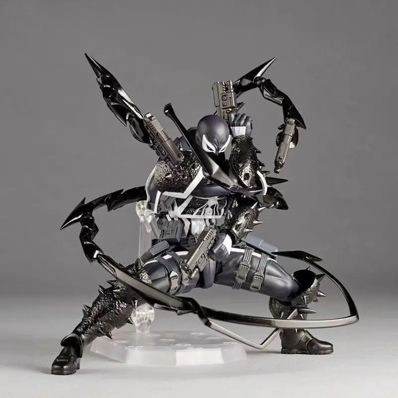

16CM Yamaguchi Style Venom Agent Spider Man Mobile Assembled Handmade Anime Toy Handmade Gift