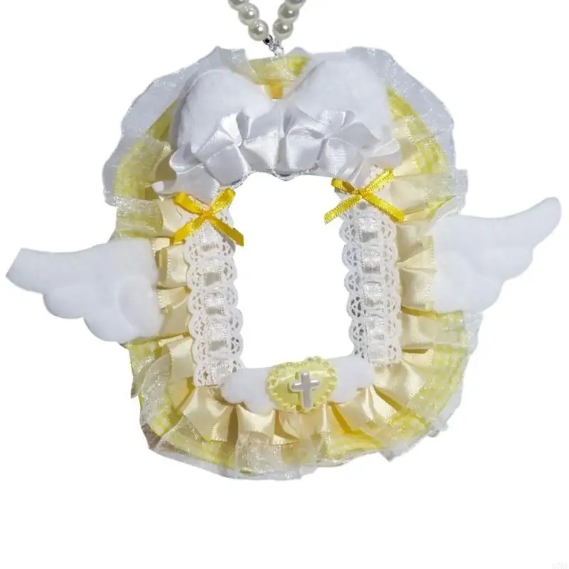 

Ангел крыло фотокардовый корпус с шариками цепь плюшевые кошки уши фото карты Держатель с ветреными кружевной отделкой