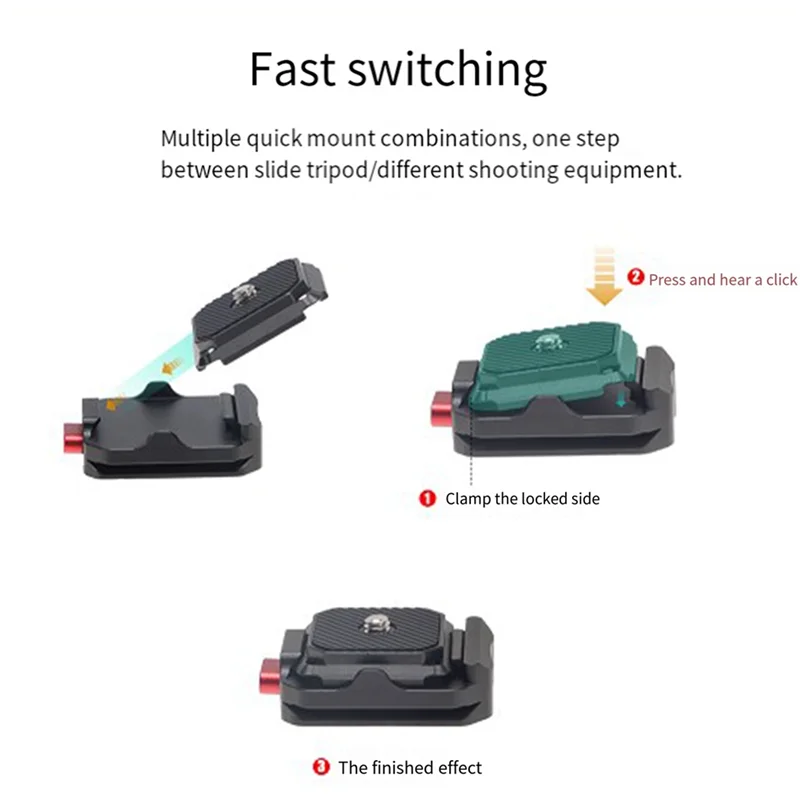 Sensitive For Arca Accessories Parts Quick Release Plate Base Clamp Holder DSLR Camera Stabilizer Head Tripod Sport Camera Clamp