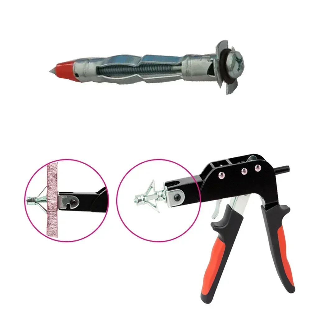 Kit de parafusos de âncora de parede de acionamento, 9 unidades, resistente 35/46/59mm, cavidade de drywall, passador para fixadores de suspensão de placa de gesso