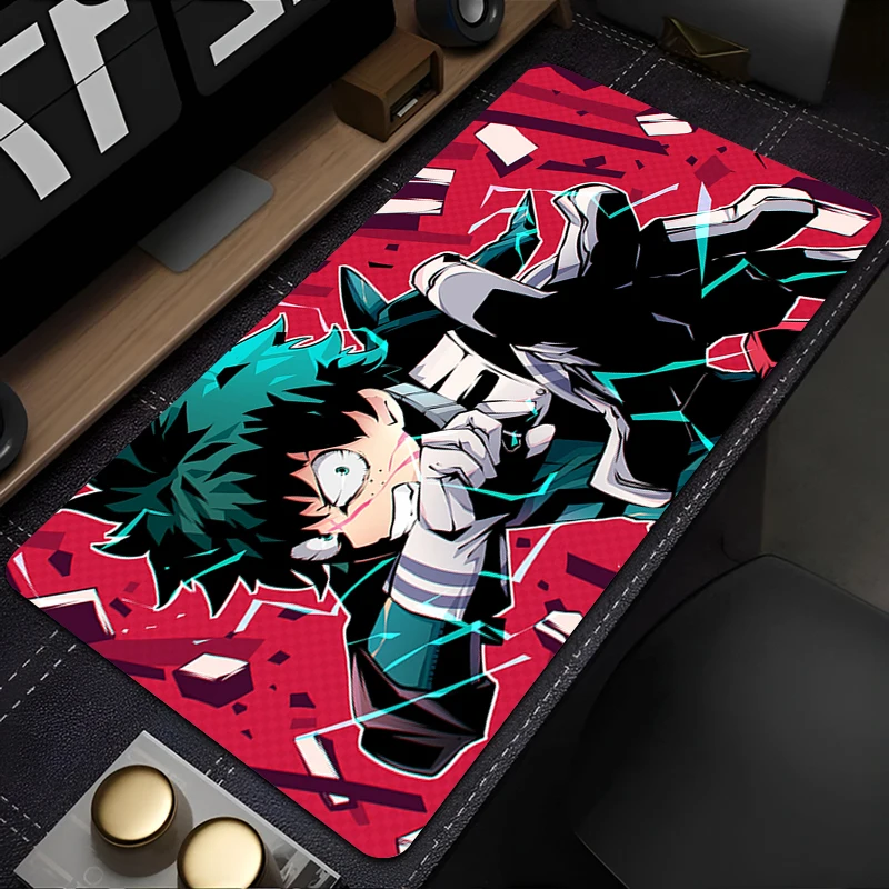 لوحة ماوس أنيمي لخزانة ألعاب الكمبيوتر ، حصيرة مكتب لوحة المفاتيح ، منصات ماوس كبيرة ، Midoriya Izuku ، أكاديميتي البطل ، ملحقات المكتب ، 900x400cm
