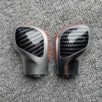 2 pcs Leather Shift Knob Gear For VW For Golf 6 7 R For GTI For Passat For B7 For B8 For CC For R20 For Jetta For MK6 For GLI