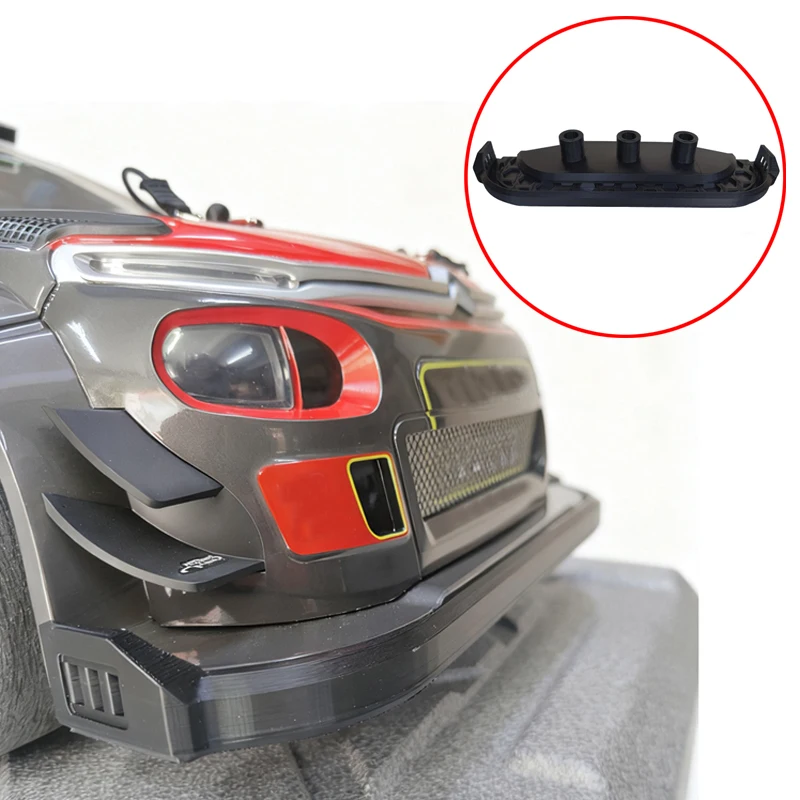 

1PCS Full-wrap Anti-collision Front Splitter Optimize Driving Stability Modified Accessories for 1/7 Scale MJX 7303 RC Rally Car