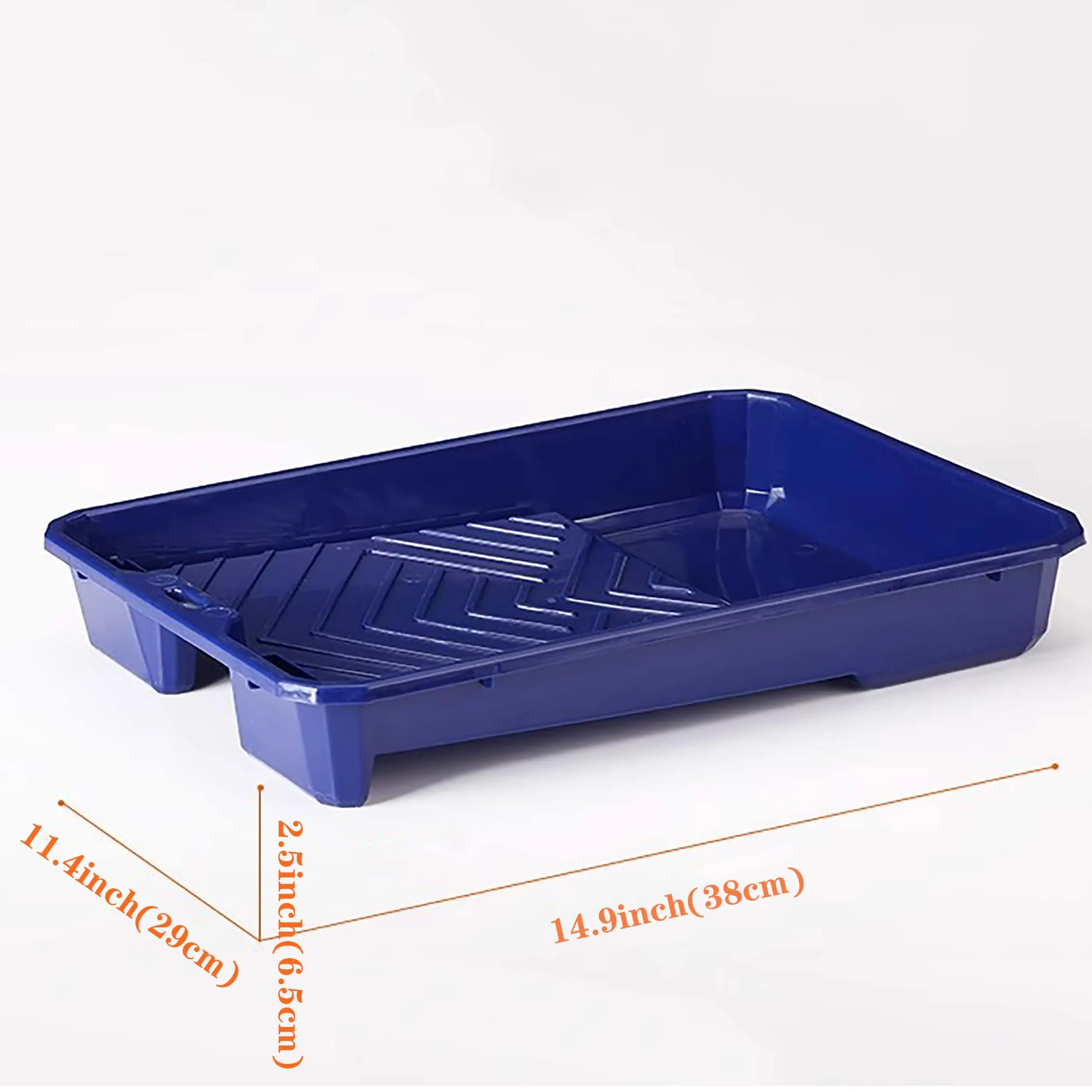 9-Inch Thickened Plastic-Coated Tray, Dedicated Roller Brush Paint Tray, Paint Mixing Tray, Painting Tool for Wall Decoration view 6