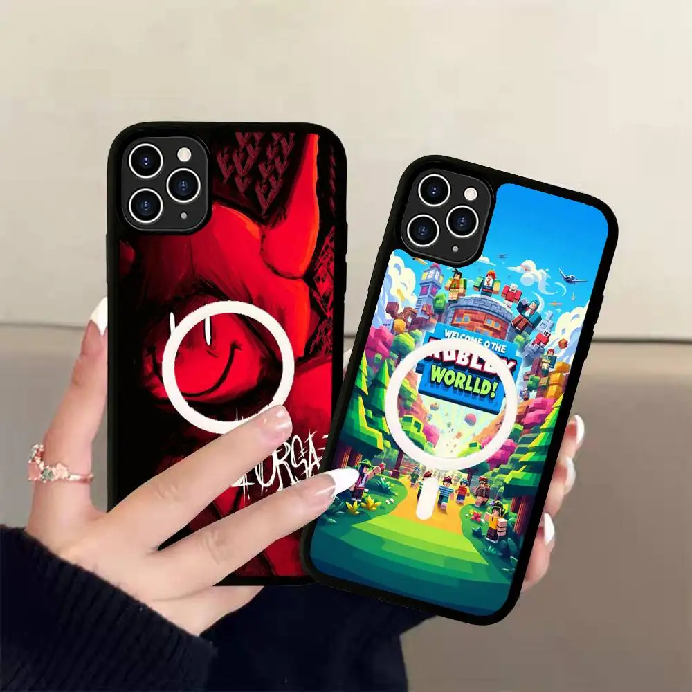 

Game R-Roblox-ES Magnetic For Phone Case For IPhone 17 Air 16 Pro Max 15 14 13 12 11 Protective Cover
