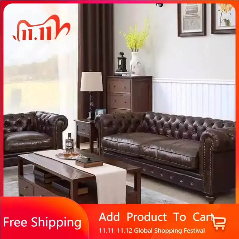 

Show Individual Living Room Sofas Vintage European Nordic Lounge Sofas Puffs Luxury Apartment Elegant Divano Salon Furniture