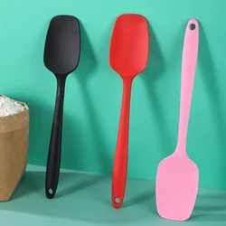 28cm Large Full Pack Silicone Scraper Integrated Silicone T Shovel Baking Tool Butter Butter Stirring Shovel Scraping Spoon