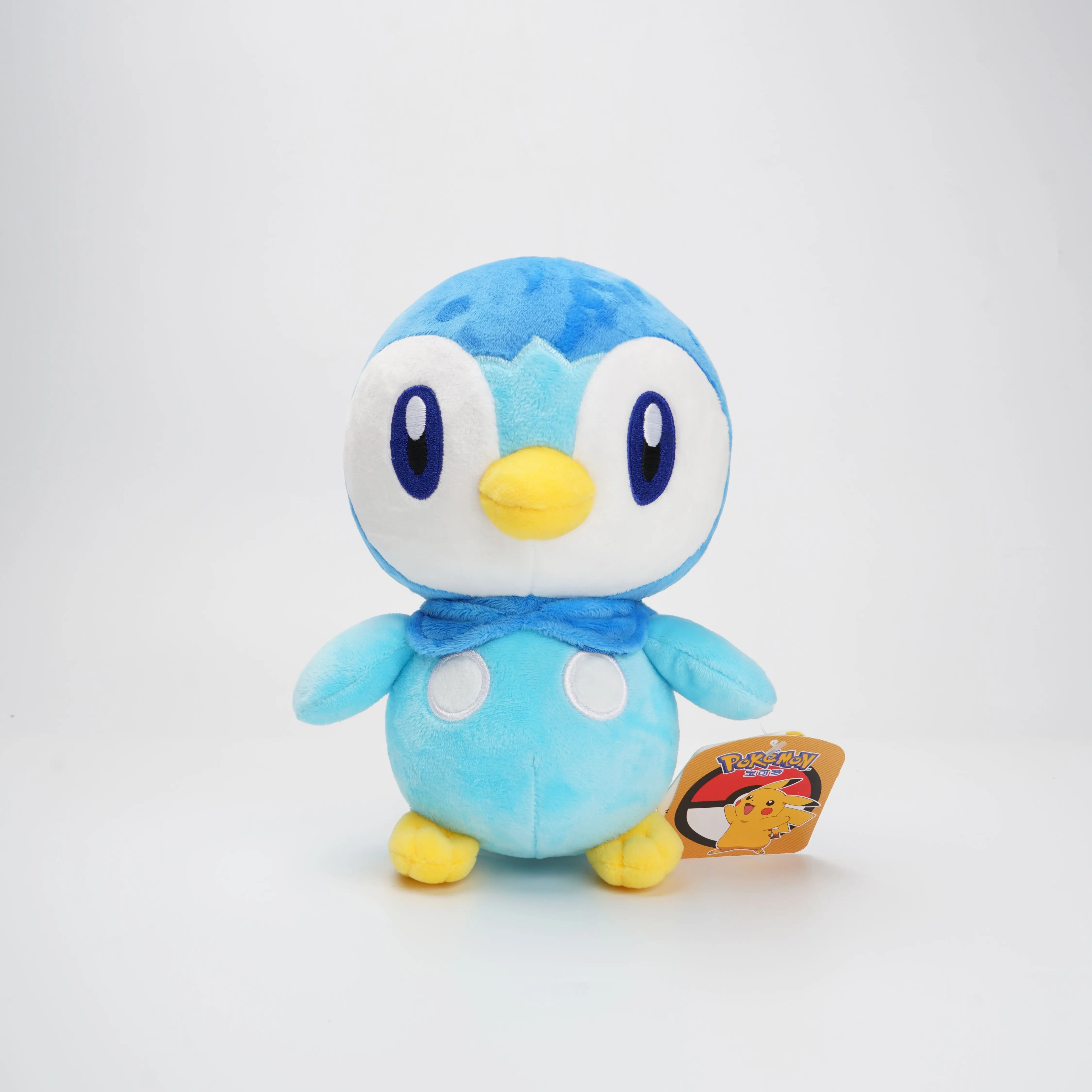 22 سنتيمتر حقيقية الأصلي البوكيمون Piplup محشوة ألعاب من القطيفة بلوشي المفاتيح الحيوان Kawaii قلادة دمية حفلة عيد ميلاد هدية للأطفال