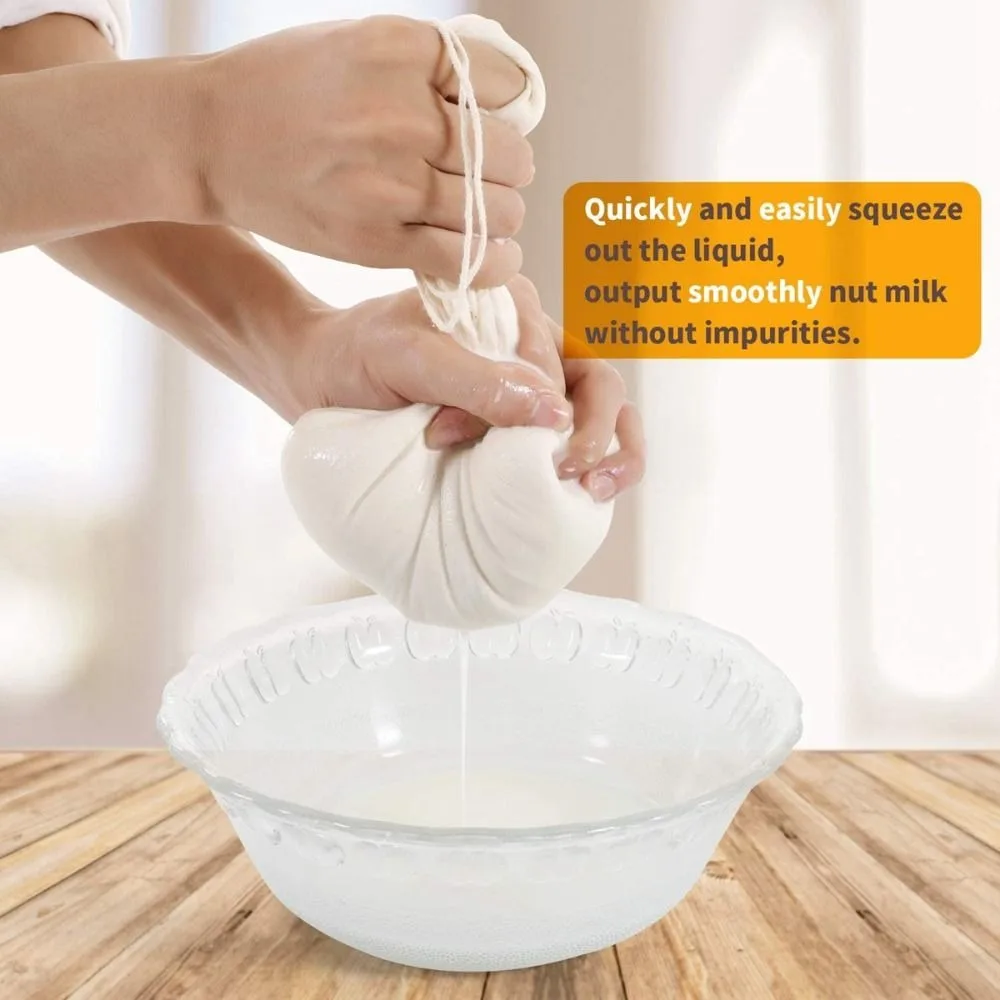 Reusable Cheese Cloth Cheesecloth Bags for Straining Nut Milk Bags Cold Brew Bags Tea Yogurt Coffee Filter Strainers Bag